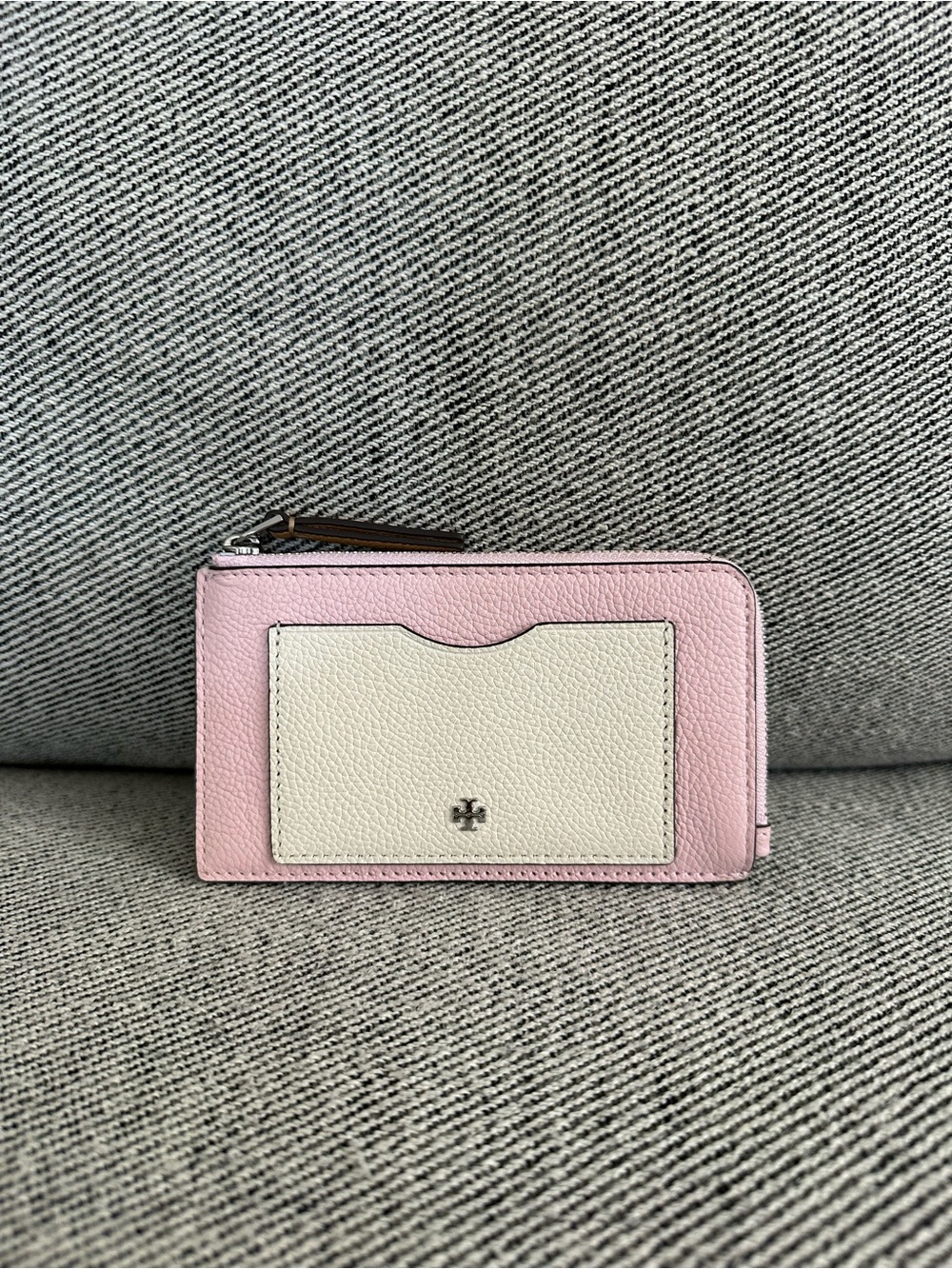 Tory Burch Color-Block Zip Case 176425 Coral